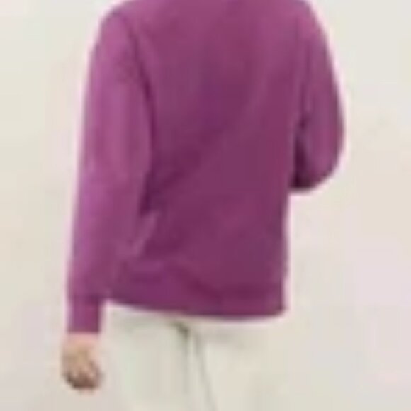 NWT Athleta Berry Forever Fleece 1/4 Zip Sweatshirt - XLT - Picture 2 of 6